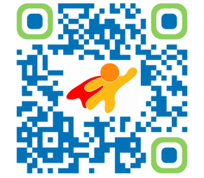 QR-Code der Freizeithelden-Homepage zum fotografieren und teilen