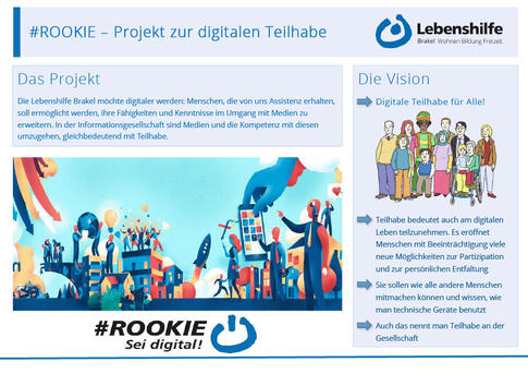 Projekt #ROOKIE - Information in leichter und schwerer Sprache