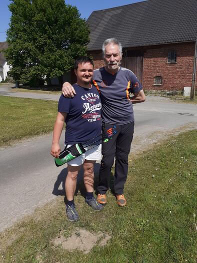 Begeisterung trifft auf Erfahrung: Max mit Trainer Burkhard Gaudinger