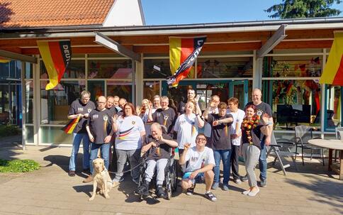 Die Wohnstätte Neue Straße im EM-Fieber